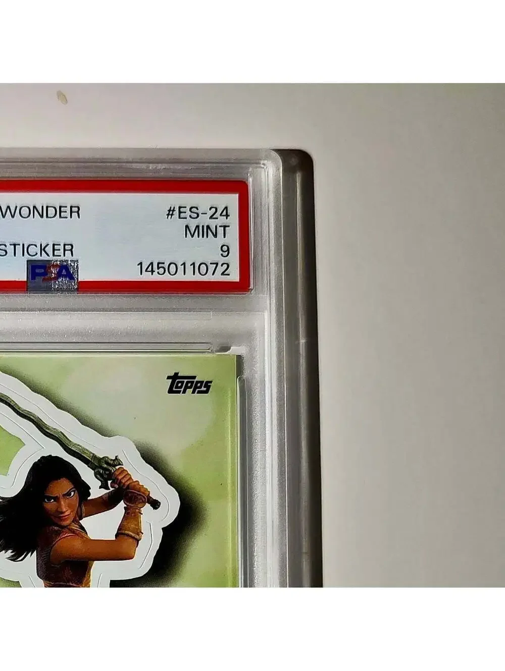 Raya 2025 Topps Disney #ES-24 Enchanted Sticker Card PSA 9